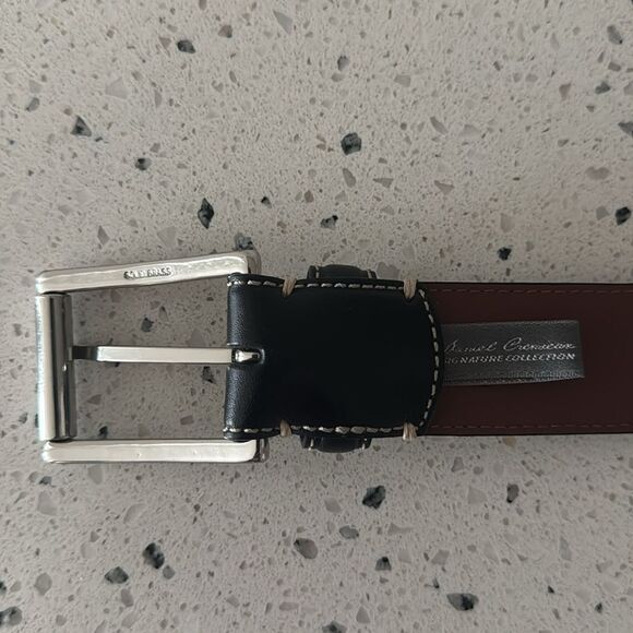 Daniel Cremieux Signature Men's Size 38 Brown Italian Leather Belt Solid Brass - Picture 4 of 12